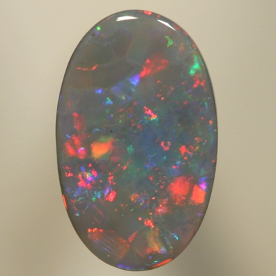 SOLID SEMI BLACK OPAL Sparkles of red hightlighted by green and blue